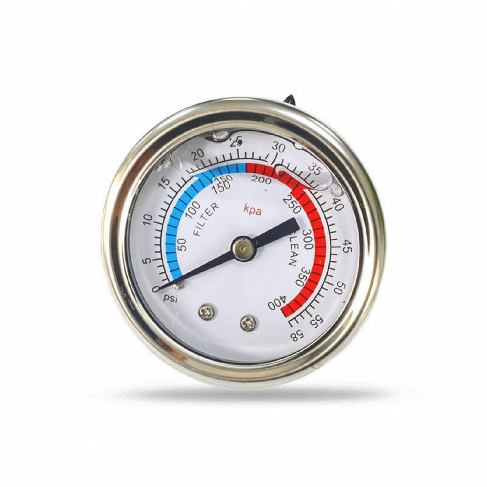 Pool Pressure Gauge Glycerin-Filled Pool Strainer Pressure Gauge Vibration-Resistant for Service Technicians, Filtration System-image-10