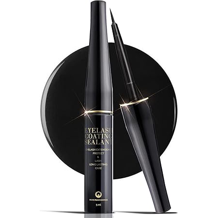 Amazon Com Dlux Professional Eyelash Coating Sealant 5ml Rich Black Lash Sealer Eyelash Extension Conditioner Aftercare Prolonged Retention Flocked Tip Applicator Eyebrows Definer Korean Cosmetic Beauty