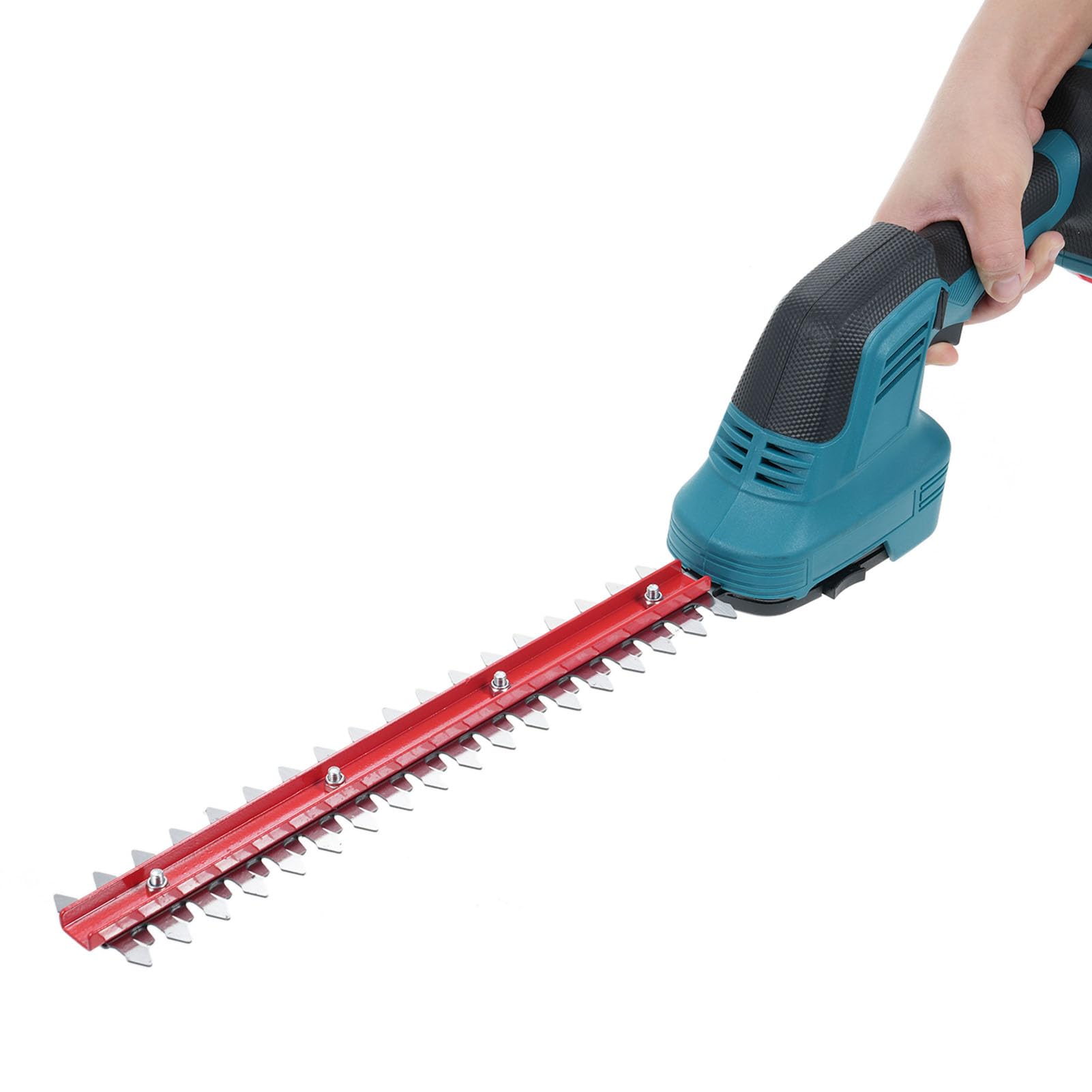 Cisaille à Gazon et Coupe-arbustes 2 en 1 Taille-haie électrique portatif 21 V et Coupe-Herbe Coupe-arbustes et Coupe-Herbe pour pelouse de Jardin avec 2 Batteries et Chargeur 2,0 (EU Plug & 1