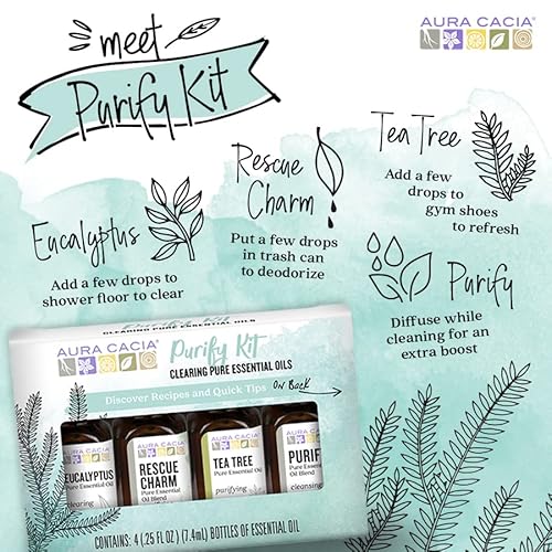 Aura Cacia Purify Essential Oil Kit #TOP1