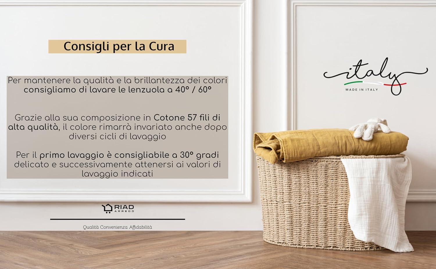 Riad Arredo Set Copripiumino Morbido 100% Puro Cotone Italiano - Parure Sacco Piumino con Federe Made in Italy (Snow Grey, Singolo 155x240 + 1 federa 52x82)