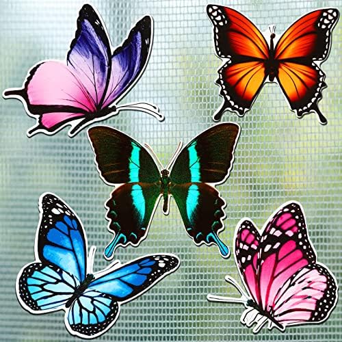 12 Pieces Butterfly Screen Door Decorative, Flexible Double