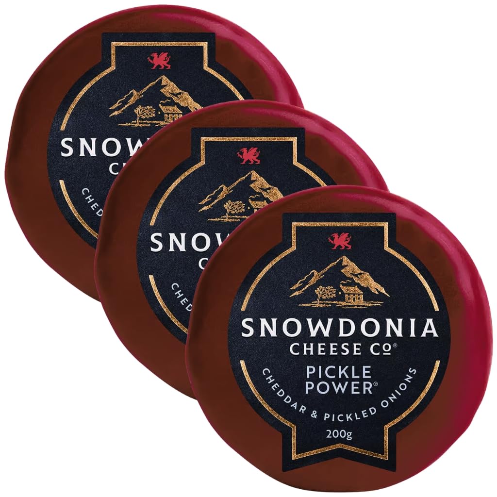 3 x Cheddar Snowdonia Cheese Company Pickles Power 200g