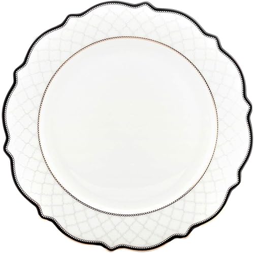 Miniatura 3 de Euro Porcelain Juego de vajilla de banquete de 57 piezas, vajilla de porcelana de hueso de lujo, servicio para 8 (6664-3) 6664-20