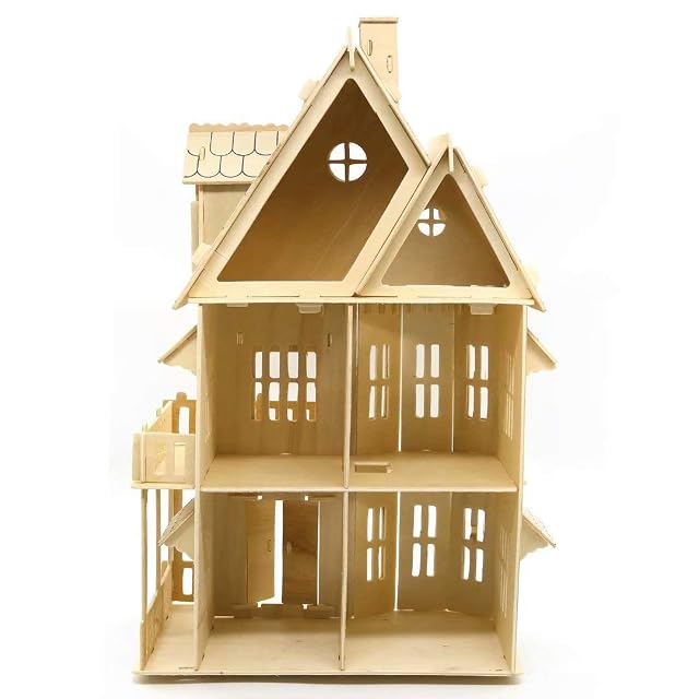 Foto 5 de 7 de CUTEROOM Puzzle 3D Madera Casa Gótica