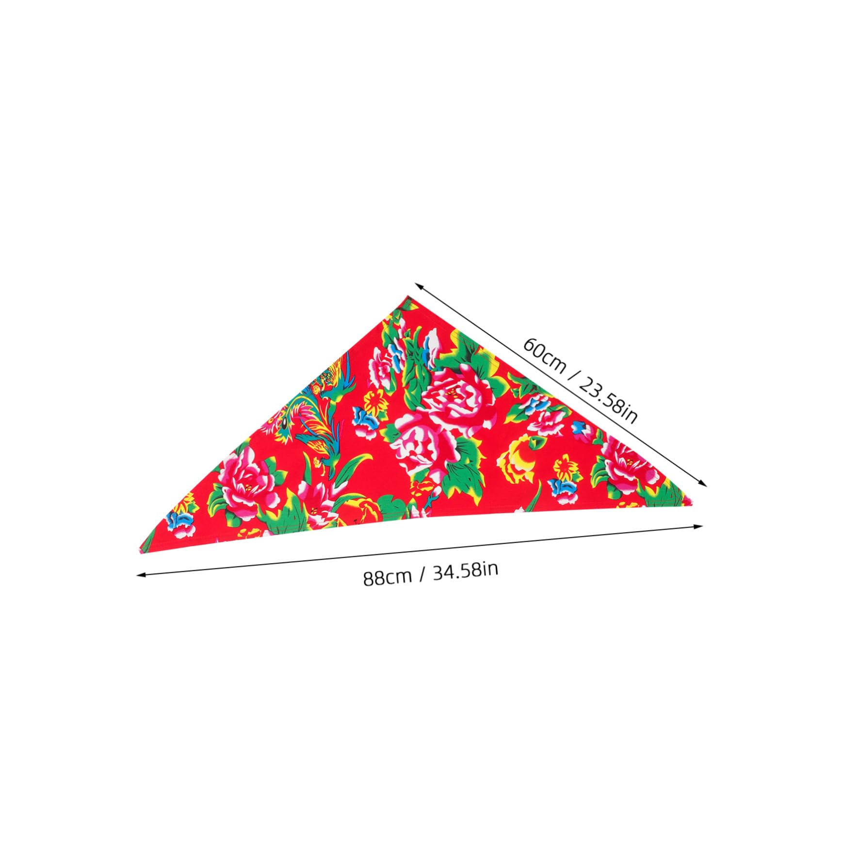 4 Pezzi Sciarpa Da Ciclismo All'Aperto Delicata Bandana Triangolo Bandana Per Gli Uomini Stampa Floreale Bandana Decorativa Bandana Sportiva Da Ciclismo Ragazze Bandana Di