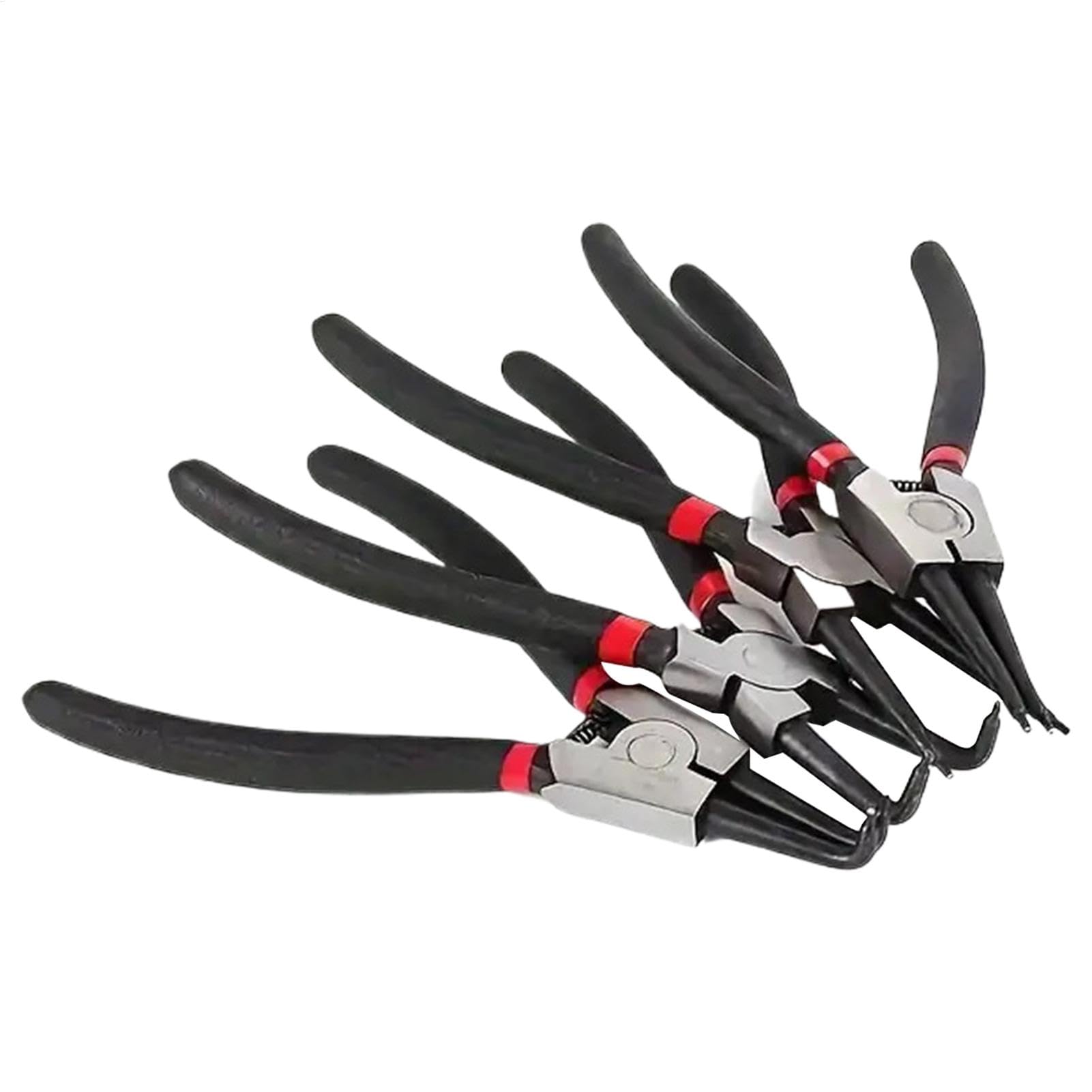 Alicates para circlips exteriores rectos con extractor de mangueras y juntas