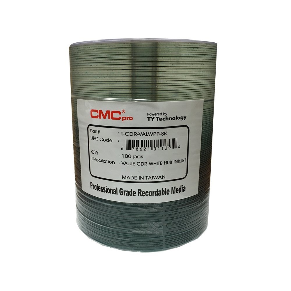 100 JVC Taiyo Yuden Value Line 52X CDR (CD-R) 80min 700MB White Inkjet Hub Printable-image-36