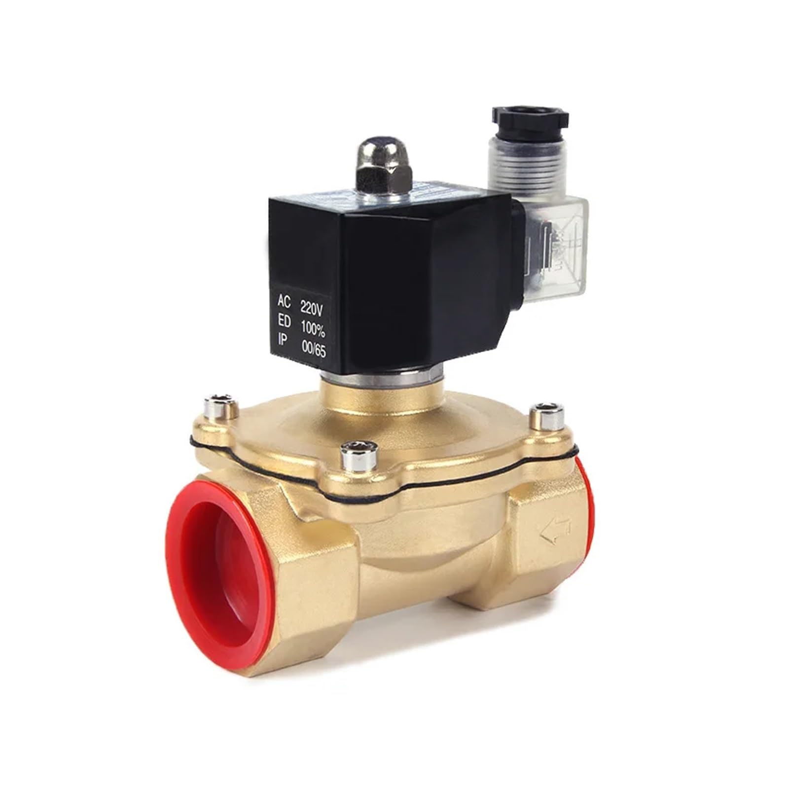 Aynrjkkx Dn32 Normally Closed Solenoid Water Ip65 Fully Enclosed Coil Ac220v Dc12v Dc24v G3/8" G1/2" G3/4" G1 G1-1/4 G1-1/2
