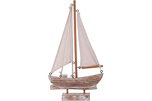 Wooden Sailboat Small Home Decor