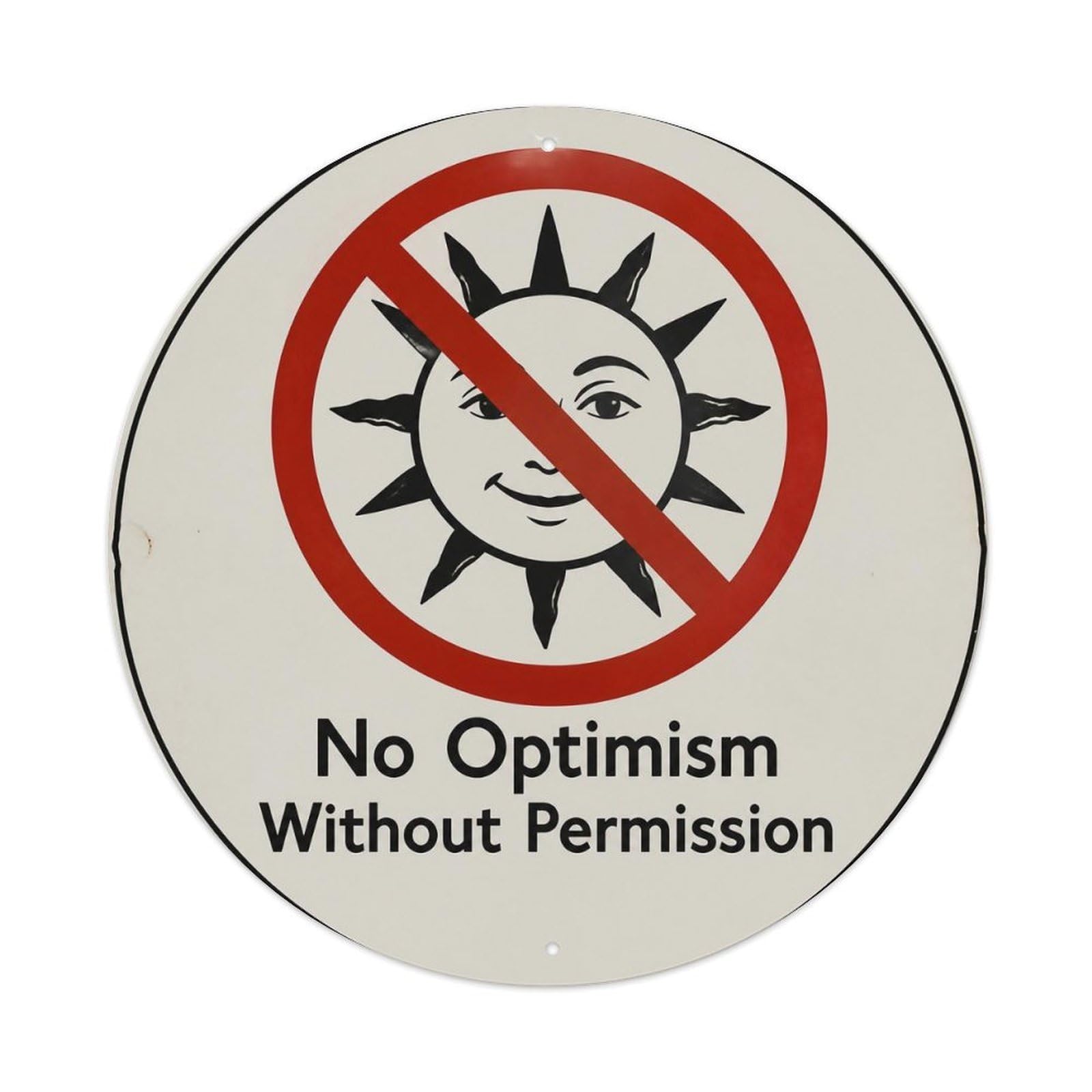 Olyhtr 8X8inch Classic Style Typography Traditional Classic Notice Dry Wit British Metal Tin Sign