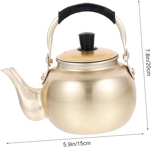 Miniatura 2 de HEMOTON Hervidor de té para el hogar y restaurante - Almacenamiento de vino de arroz crudo coreano, aluminio, antifugas, 2L