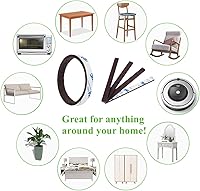 Vista 4 de Tiras de fieltro con respaldo adhesivo, tiras de fieltro para muebles, paquete de 20 piezas de 1/2 x 6 pulgadas, tiras de fieltro adecuadas