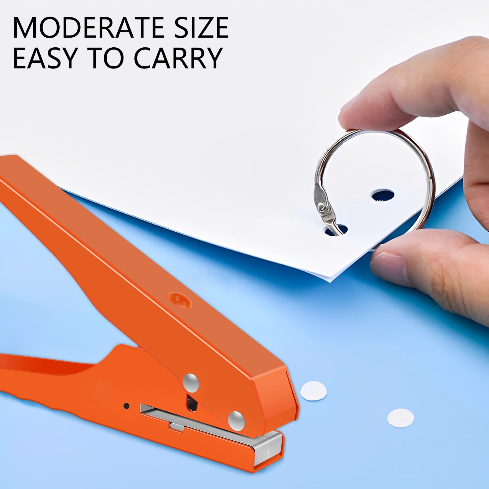 8mm Heavy Duty Screw Cover Hole Punch Set – With Countersink Drill, Wrenches & Spare Spring For Photo Paper, PVC Cards, Edge Banding