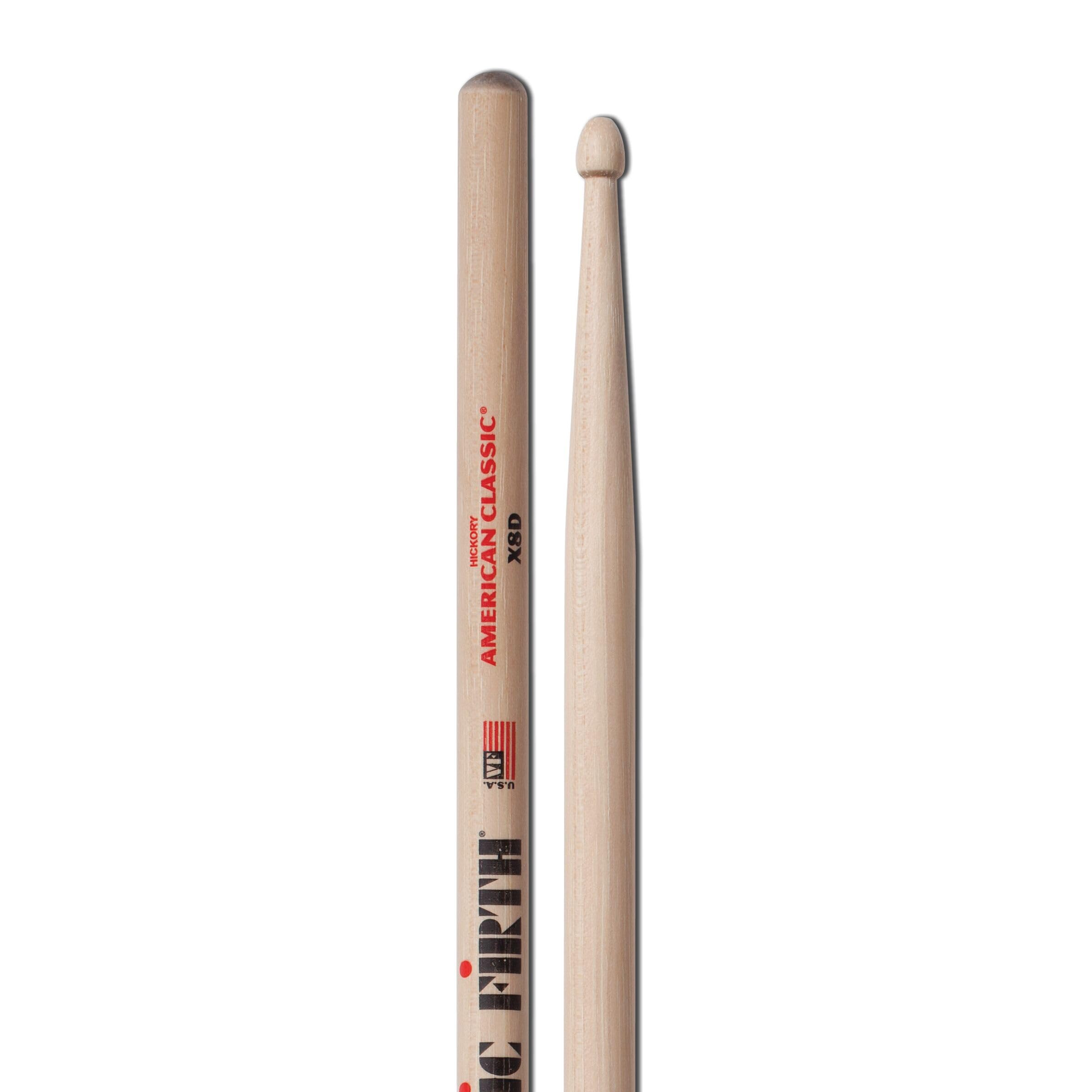 Vic FIrth - American Classic® Extreme Drumsticks X8D - American Hickory - Wood Tip