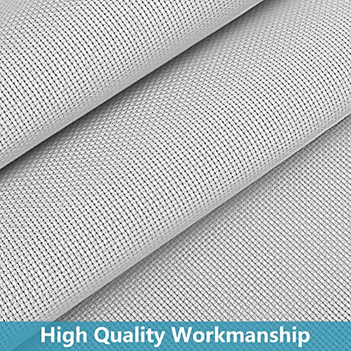 Caydo 6 Pieces Aida Cloth, 14 Count Cross Stitch Cloth Cotton Aida Fabric Craft For Embroidery, Needlework, 12 By 18 Inch (Grey) #TOP2