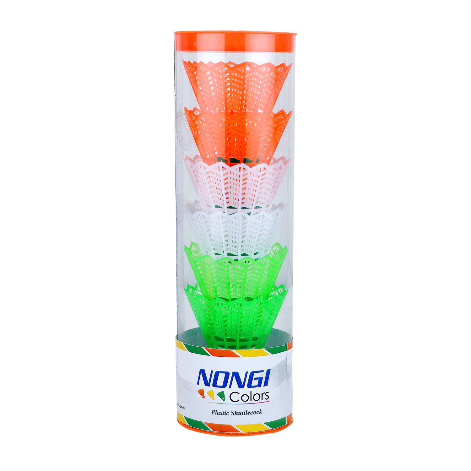 NONGI Tricolors Badminton Plastic Shuttle Corks || Made in India || Multicolor - Medium Speed - 78 (B08F48FQ6X) Amazon Price History, Amazon Price Tracker
