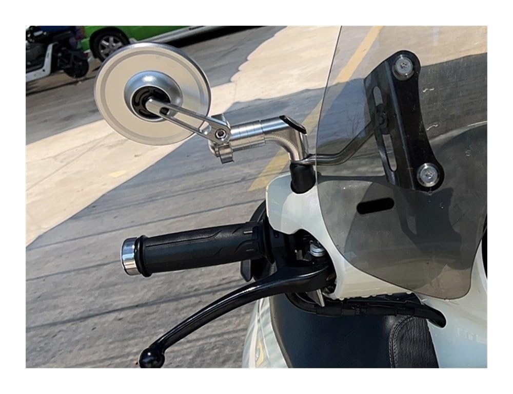 Espejos Retrovisores Para Manillar Motocicleta Cafe Racer CNC Scooter, Extremo De Manillar De 7/8" (22 Mm) Con Inserto De Extremo De Barra Estándar Retrovisor moto