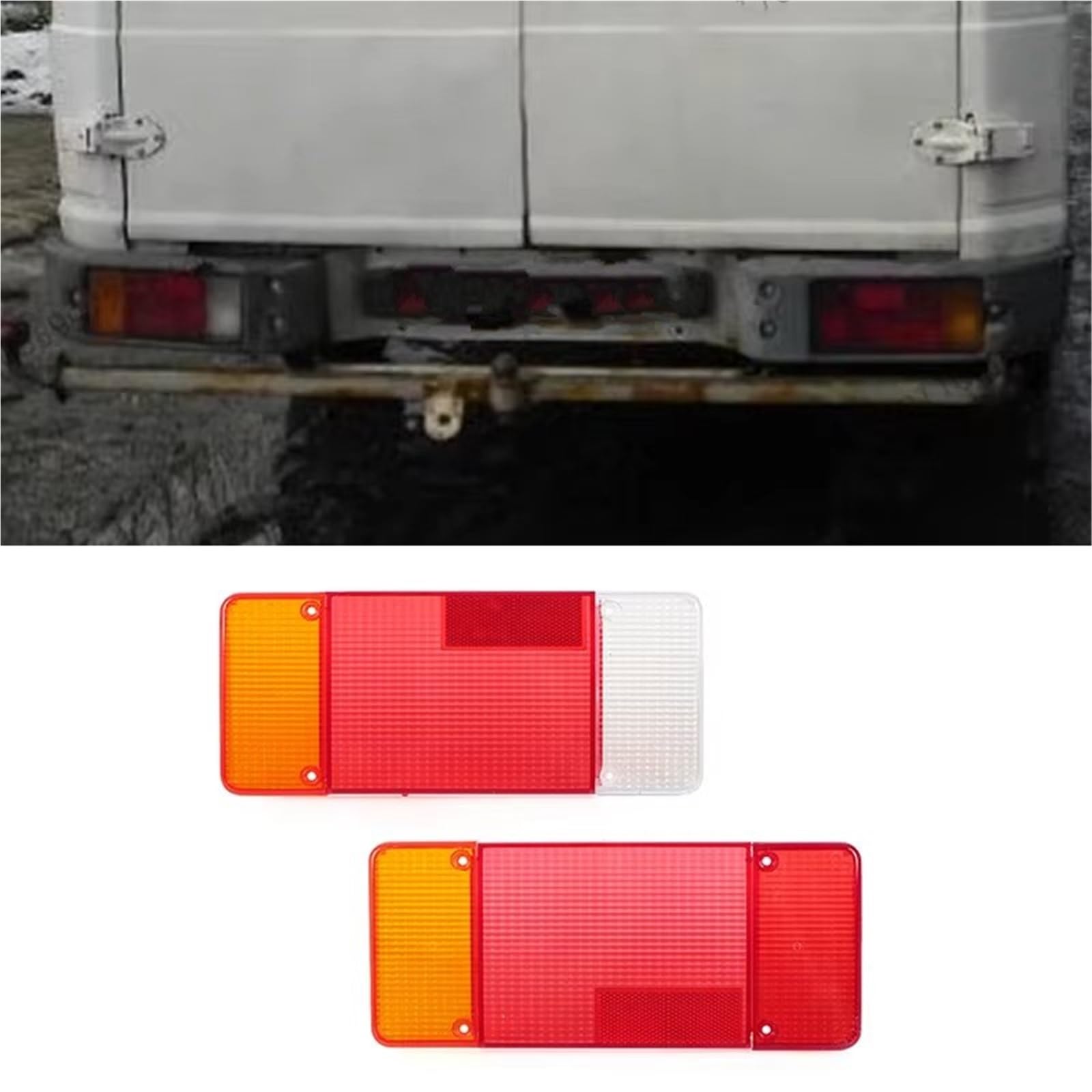 Feu Arrière Remorque Compatible Avec Peugeot Pour Boxer 1995-2008 2009 2010 2011 2012 2013 2014 Cache De Feu Stop De Pare-chocs Arrière Et Boîtier De Clignotant Arrière