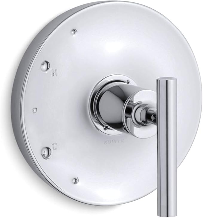 KOHLER Purist® RiteTemp(R) shower valve trim with lever handle