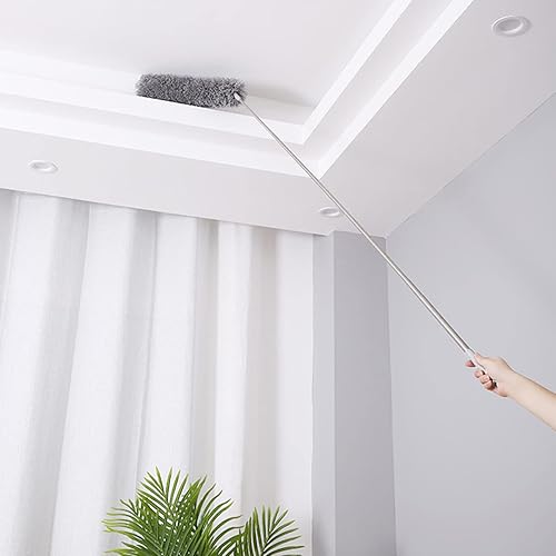 IUPPA Microfiber Duster Long Telescopic Rod Flexible Head Home Ceiling Spider Web ing