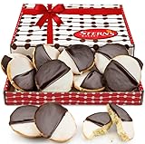 Black and White Cookies | Gourmet Cookie Gift Box | Bakery Fresh | Cookies Individually Wrapped | Chocolate for Birthday Food Gifts | Kosher & Nut Free, 9 Count | Stern’s Bakery