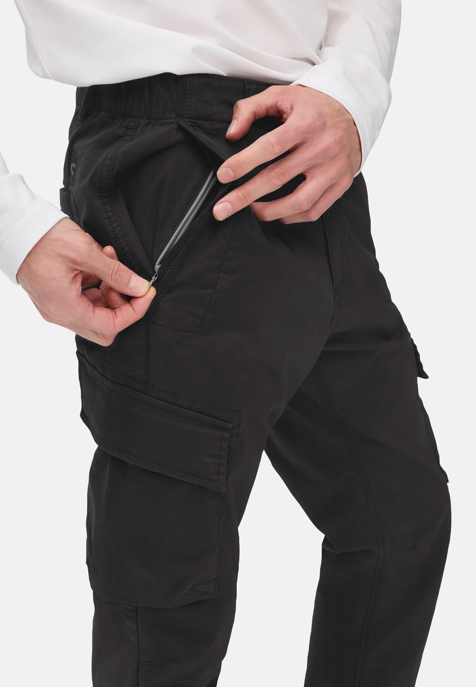 camel active Herren Cargo Regular Fit Hose aus Baumwollmix