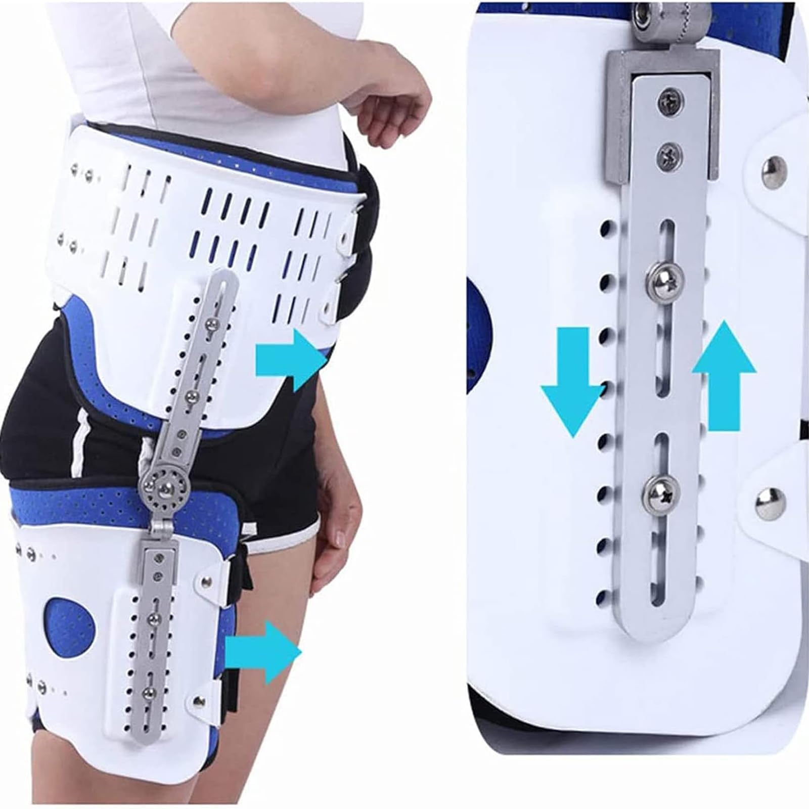 UYSELA Supporto per Inguine e Anca per Coscia Destra Sinistra Tutore per l’Anca Supporto della Coscia per Muscoli Inguine Sollievo Dolore Artrite Sciatica, Unisex,Left