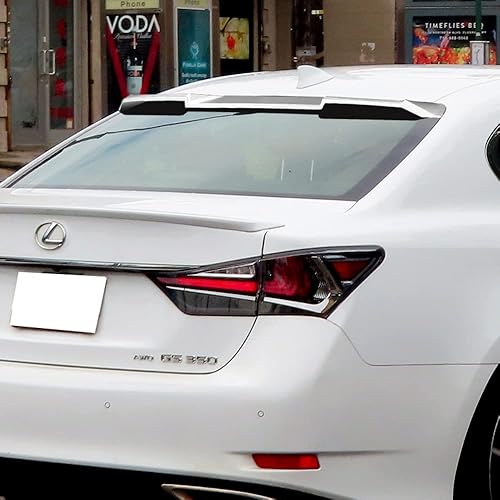 Miniatura 5 de Q1-TECH, alerón de techo para ventana trasera compatible con Lexus GS350  GS450H  GS-F Sedan 2013-2020, solo para alerón de techo de ventana trasera