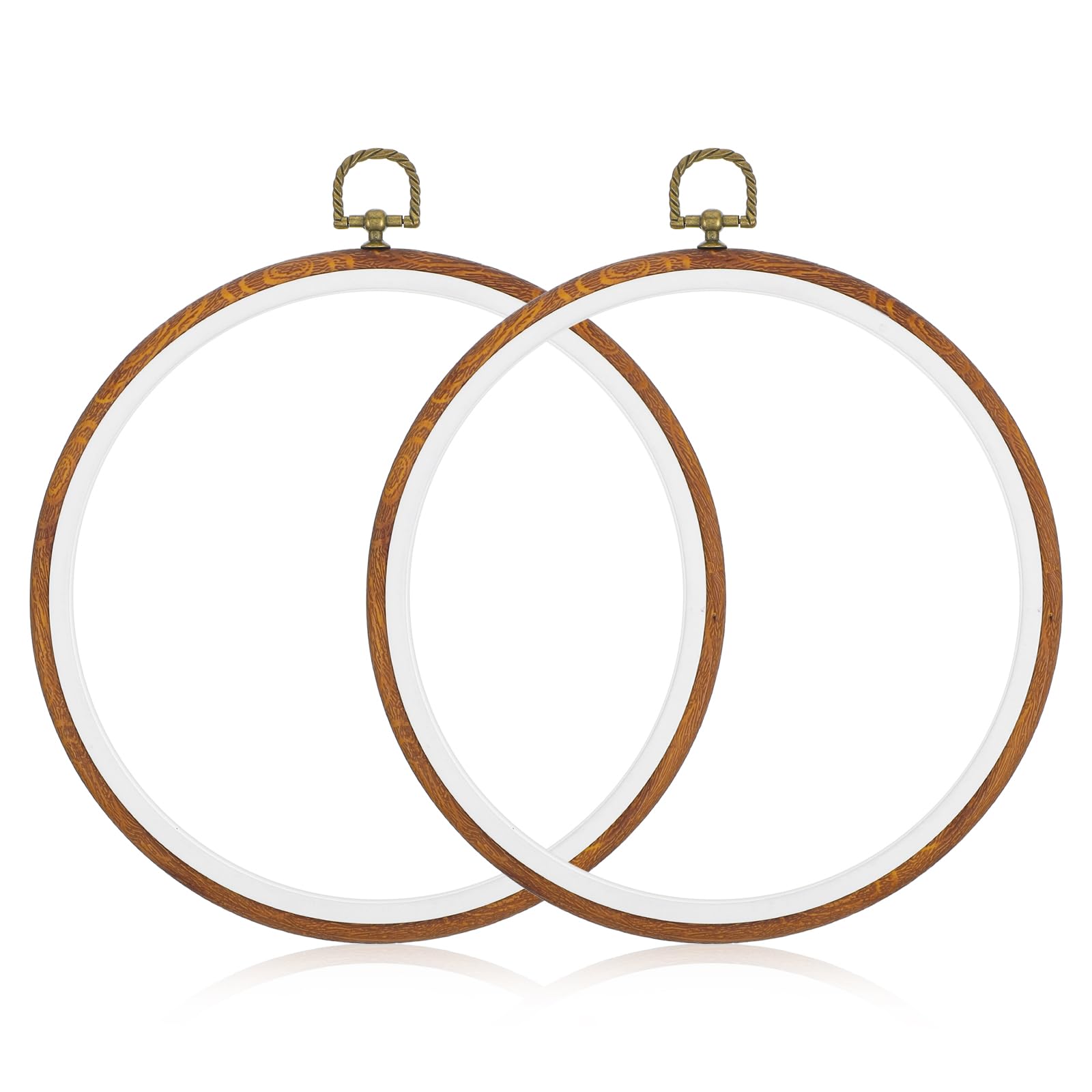lot de 2 cercles à broder 21 cm