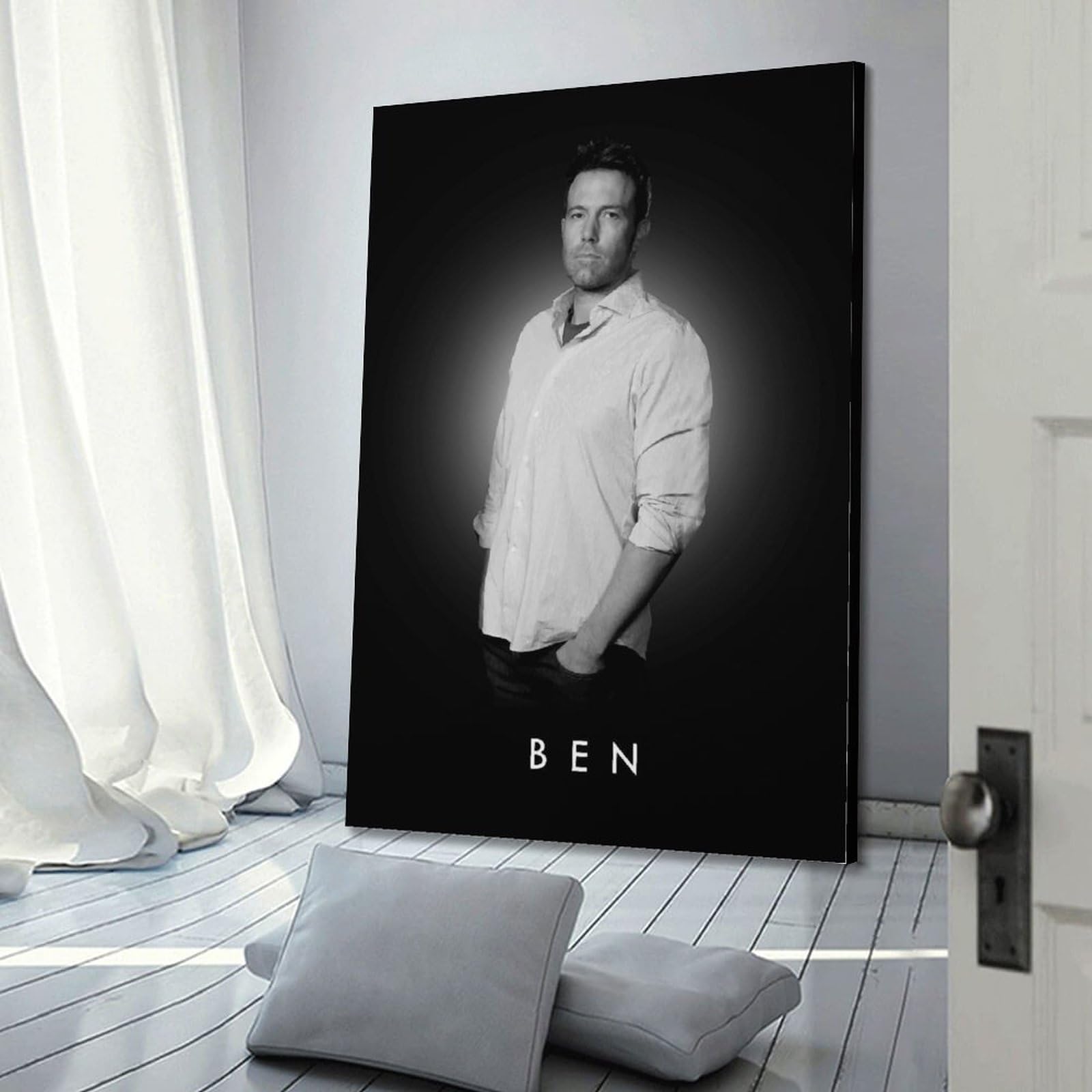 Poster Sur Toile Ben Affleck - Décoration Murale 20x30 Cm - Pour Chambre, Bureau, Salon - Impression Haute Qualité