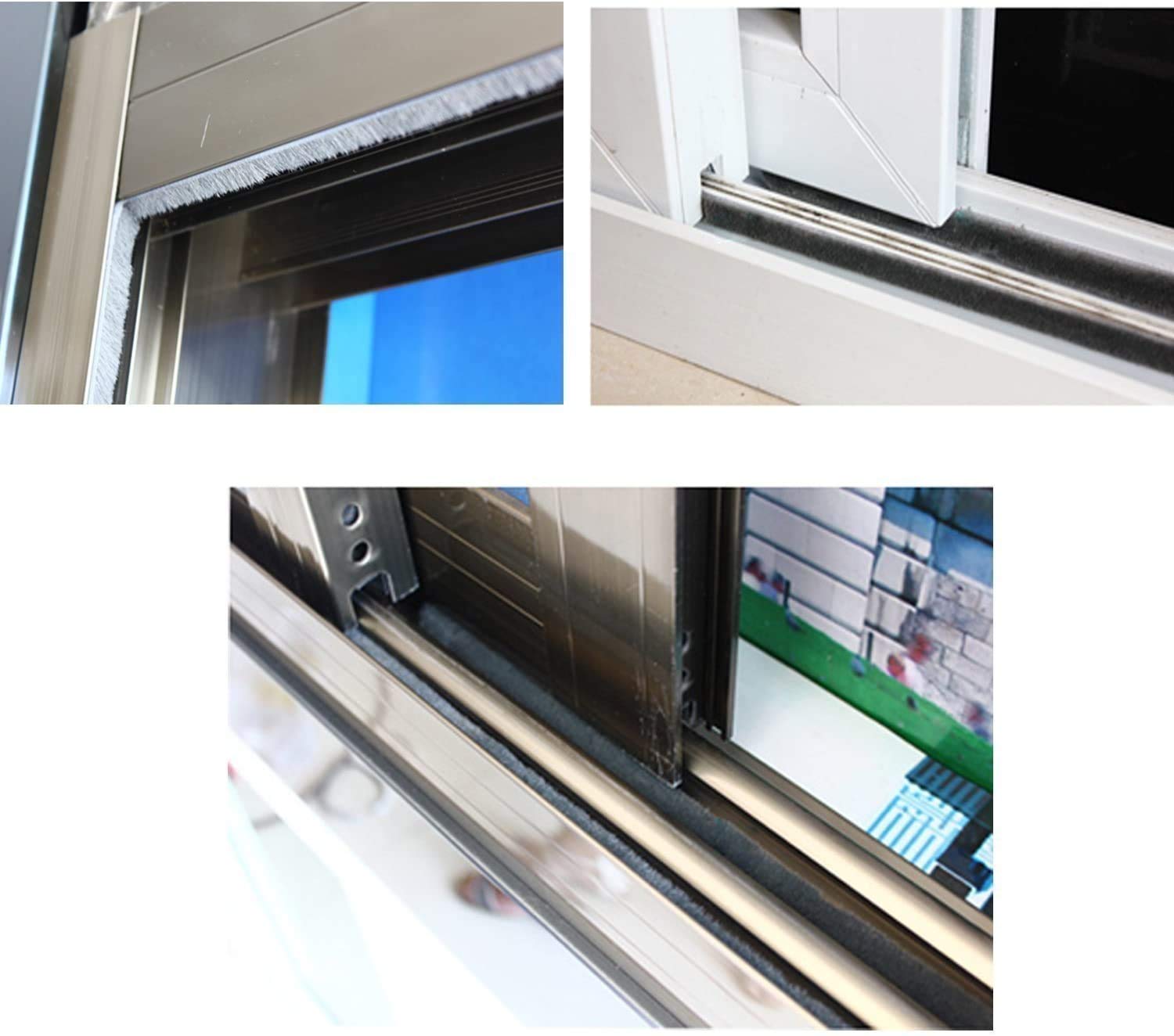 10m Yardsky Door Brush Strip Weather Stripping Window Draught Excluder