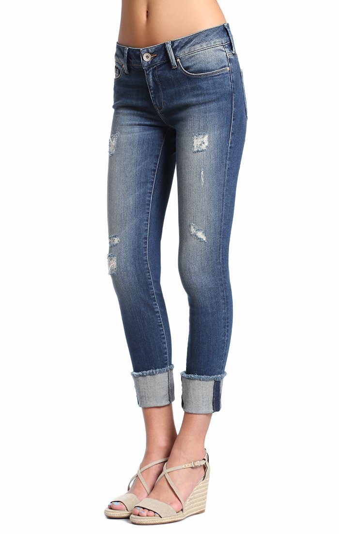 MaviJeans Women's Erica Cuffed Skinny