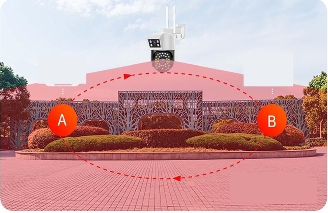 Kamera bezpieczeństwa, Kamera Domowa, Monitor 360 Stopni Bez Martwego Kąta, Bezprzewodowy Telefon Komórkowy Zdalny Noktowizor Na Zewnątrz, 4G, Fotografia Słoneczna(Monitoring special+128GB)