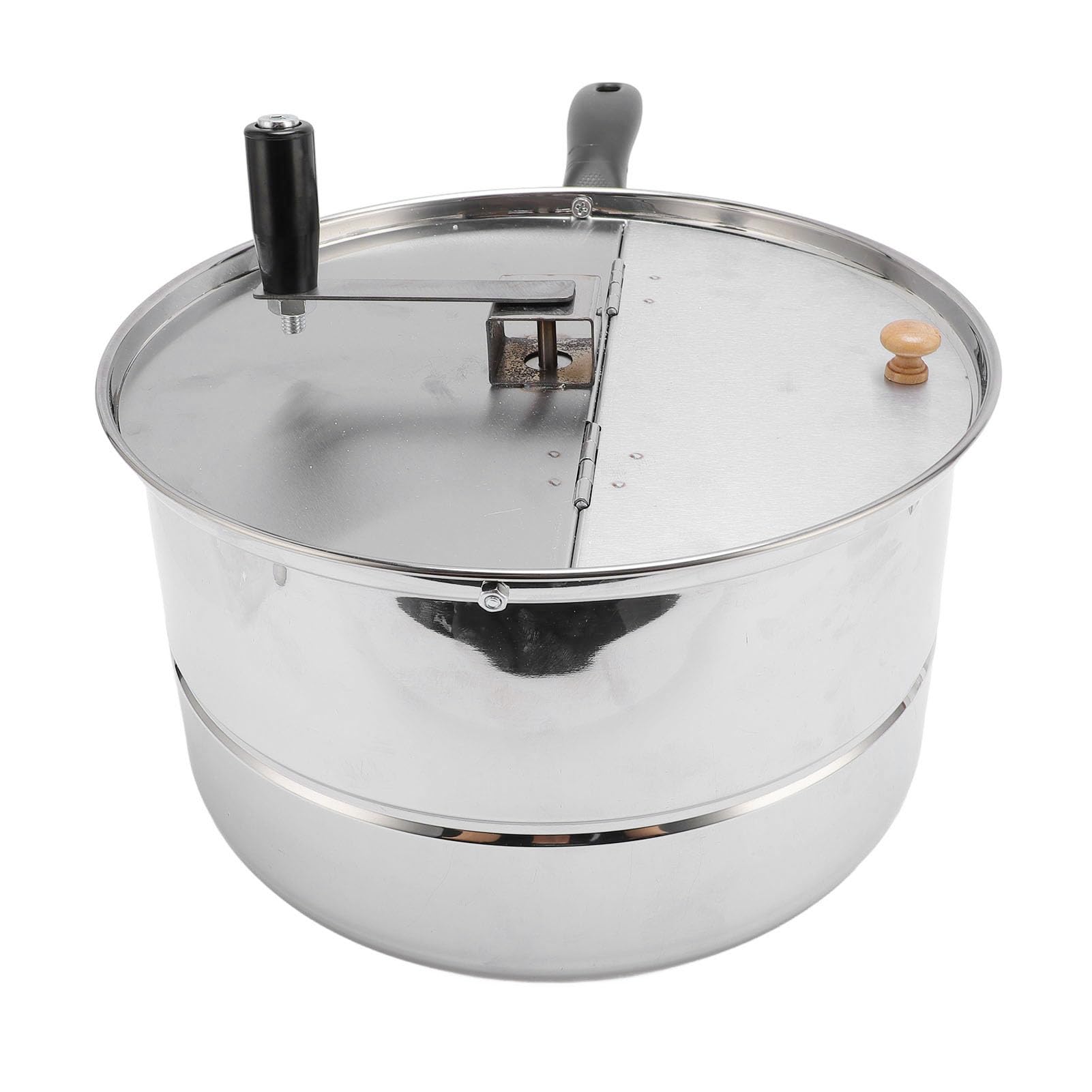 SIXRUN Popper Palomiti di Mais con Foresta a Mano per Popcorn di Mais Fresco - Goditi il ​​comfort del Produttore di Acciaio Inossidabile