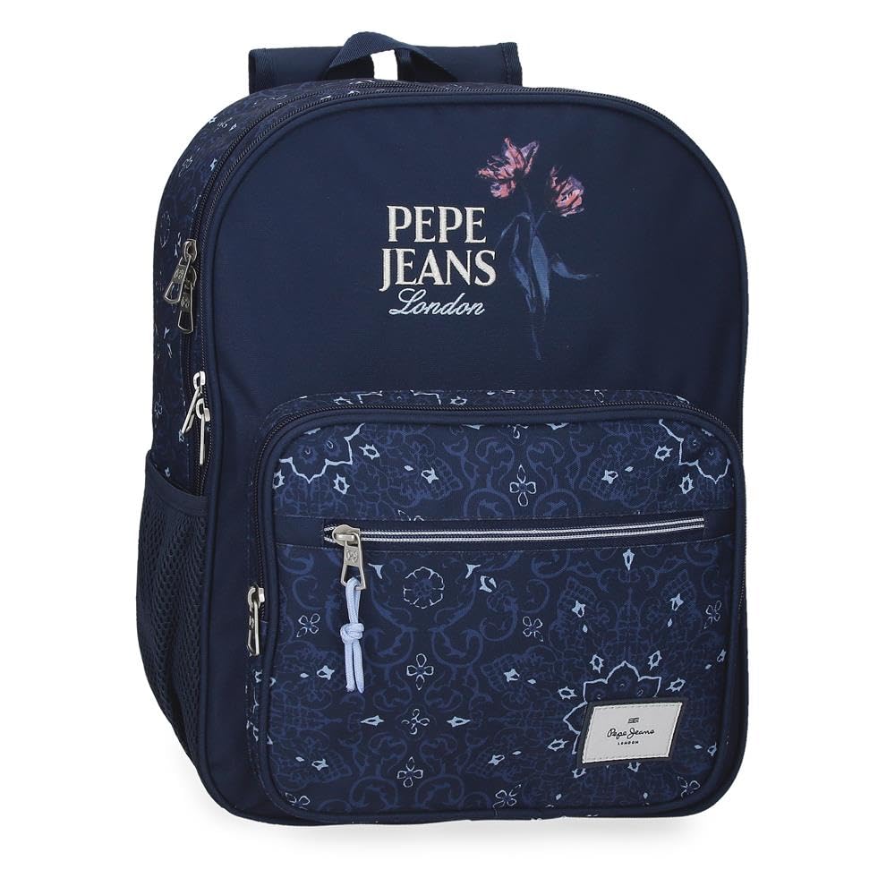 Pepe Jeans Lenay Mochila Adaptable a Carro Marino 30x40x13 cm Polyester 15,6L by Joumma Bags