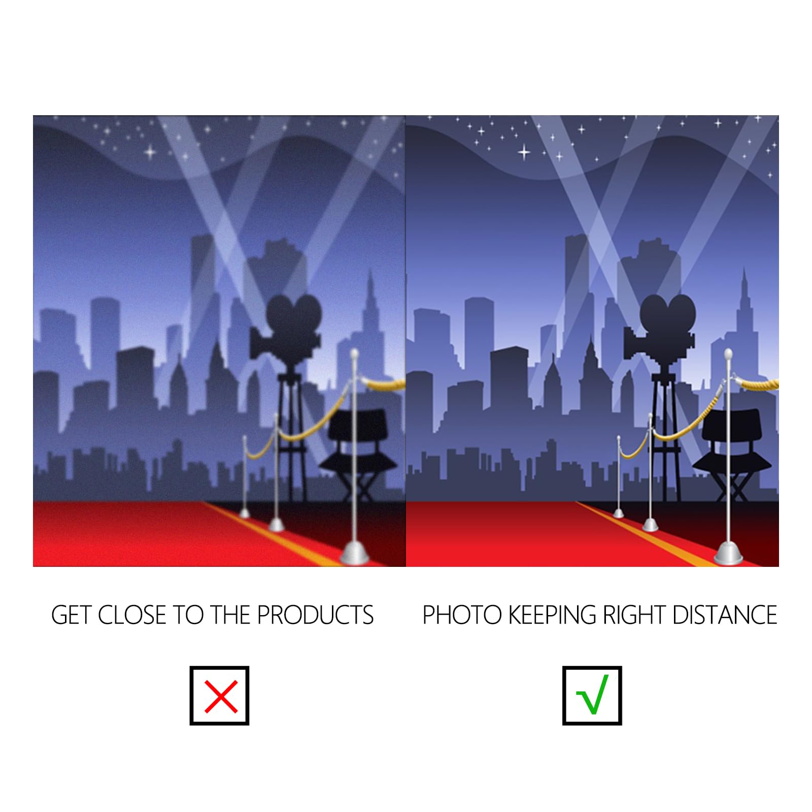 YongFoto 2,2x1,5m Vinile Sfondo Fotografico Hollywood Red Carpet Flash Lights Fondale Foto Festa Bambini Boby Nozze Adulto Partito Studio Fotografico Puntelli