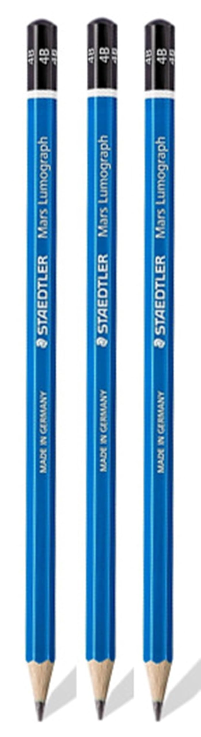 Staedtler Mars Lumograph pencils 4B in pack of 3 nos.-image-33