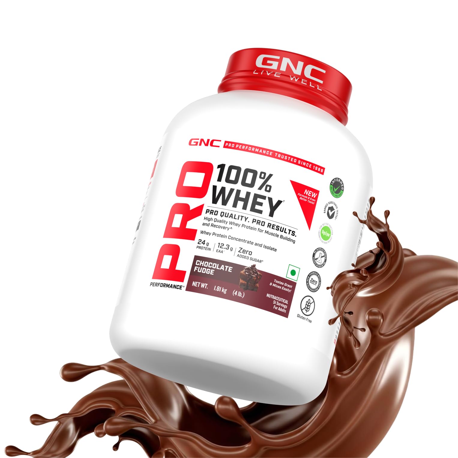 GNC Pro Performance 100% Whey Protein 1.81Kg 4.51 g - Image 1