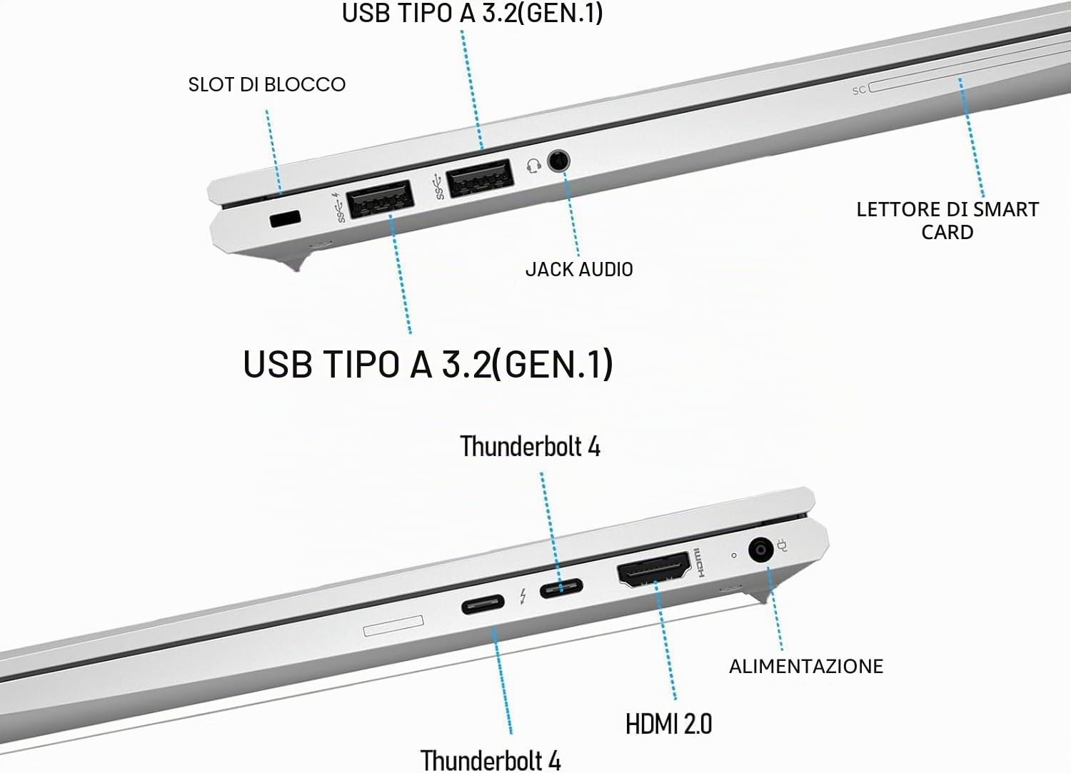 HP EliteBook 830 G8 Business Laptop, 13,3 pollici FHD (1920 x 1080), Intel Core i5-1135G7, 16 GB RAM, SSD da 512 GB, tastiera UE, Windows 11 Pro (ricondizionato)