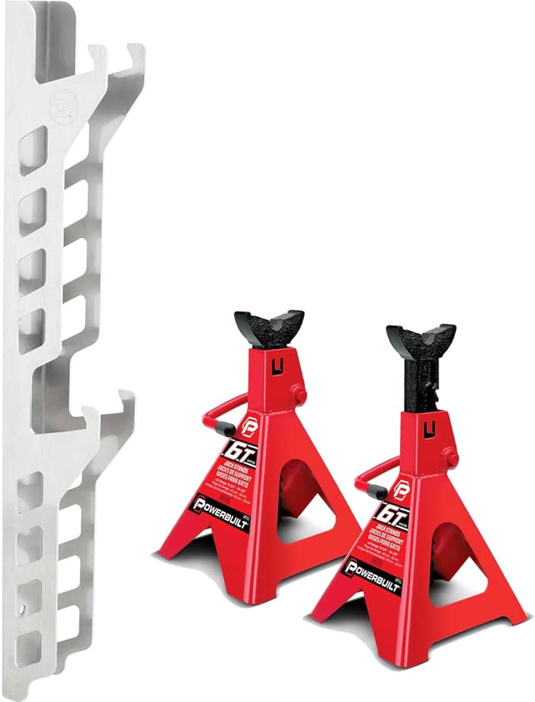 4Pcs Jack Stand Rack Steel Lifting Jack Wall Mount Organizer Hanger Brackets Fo