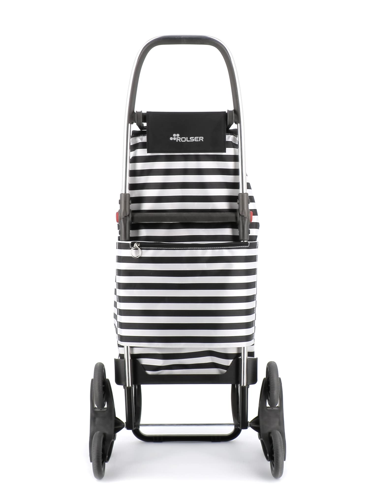 Carro Rolser I-MAX Marina 6 Ruedas Sube Escaleras Plegable - Blanco y Negro
