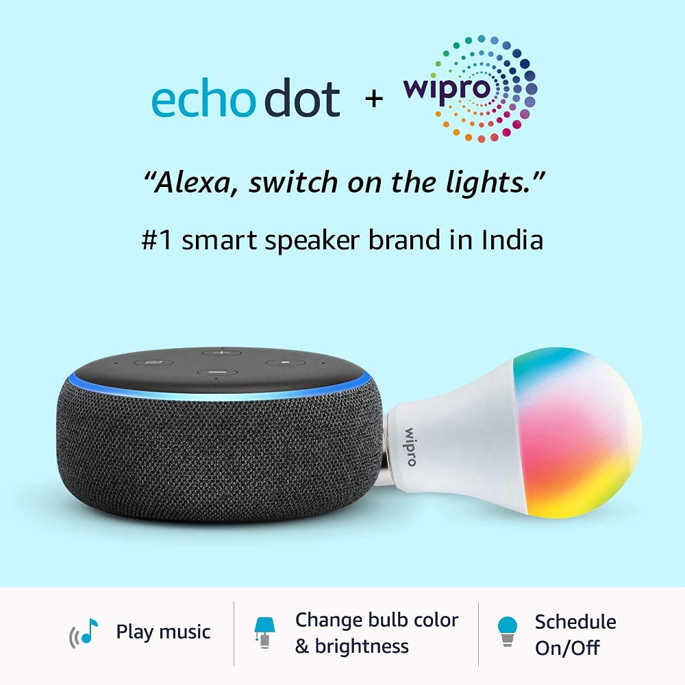 Echo Dot (3rd Gen) - Smart speaker with Alexa (Black)