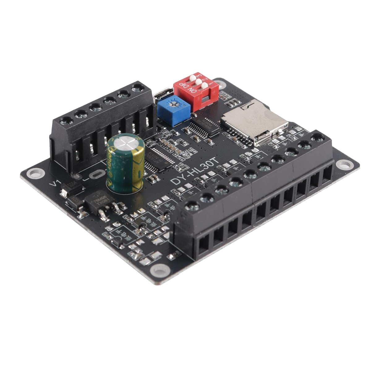 Modulo di riproduzione vocale MP3 DY-L30T da 30 W – Lettore musicale a 9 trigger con scheda amplificatore di potenza, scheda Max 32 G