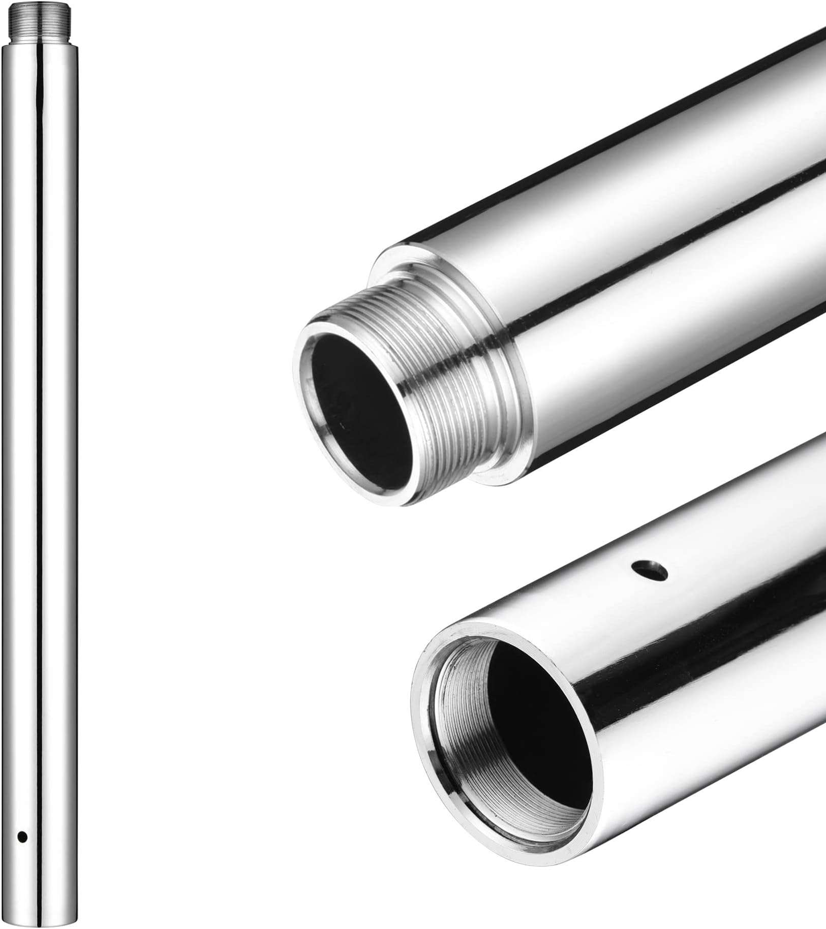 AW 150/250/262/320/500/1000/1020mm Dancing Pole Extension for 45 mm Pole Fitness Spinning Exercise Club Silver,Black, Colorful
