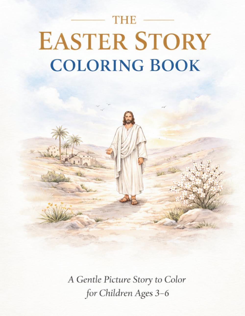 The Easter Story - Coloring Book: A Gentle Picture Story to Color for Children Ages 3 - 6