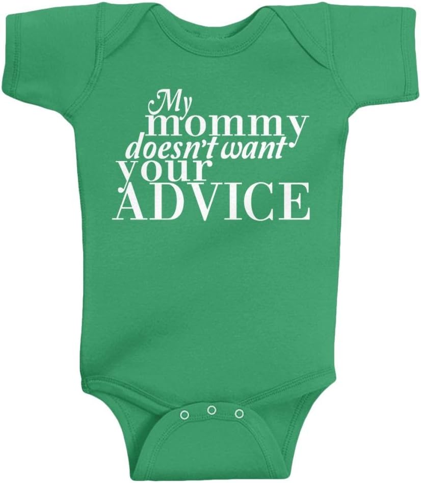 Threadrock Unisex Baby My Mommy Doesn't Want Your Advice Bodysuit