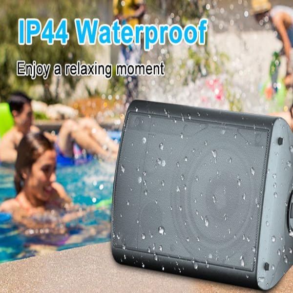 Miniatura 6 de STUDIOFINIX Altavoces para interiores y exteriores de 6.5 pulgadas con cable, impermeables, altavoces pasivos de montaje en pared, graves potentes