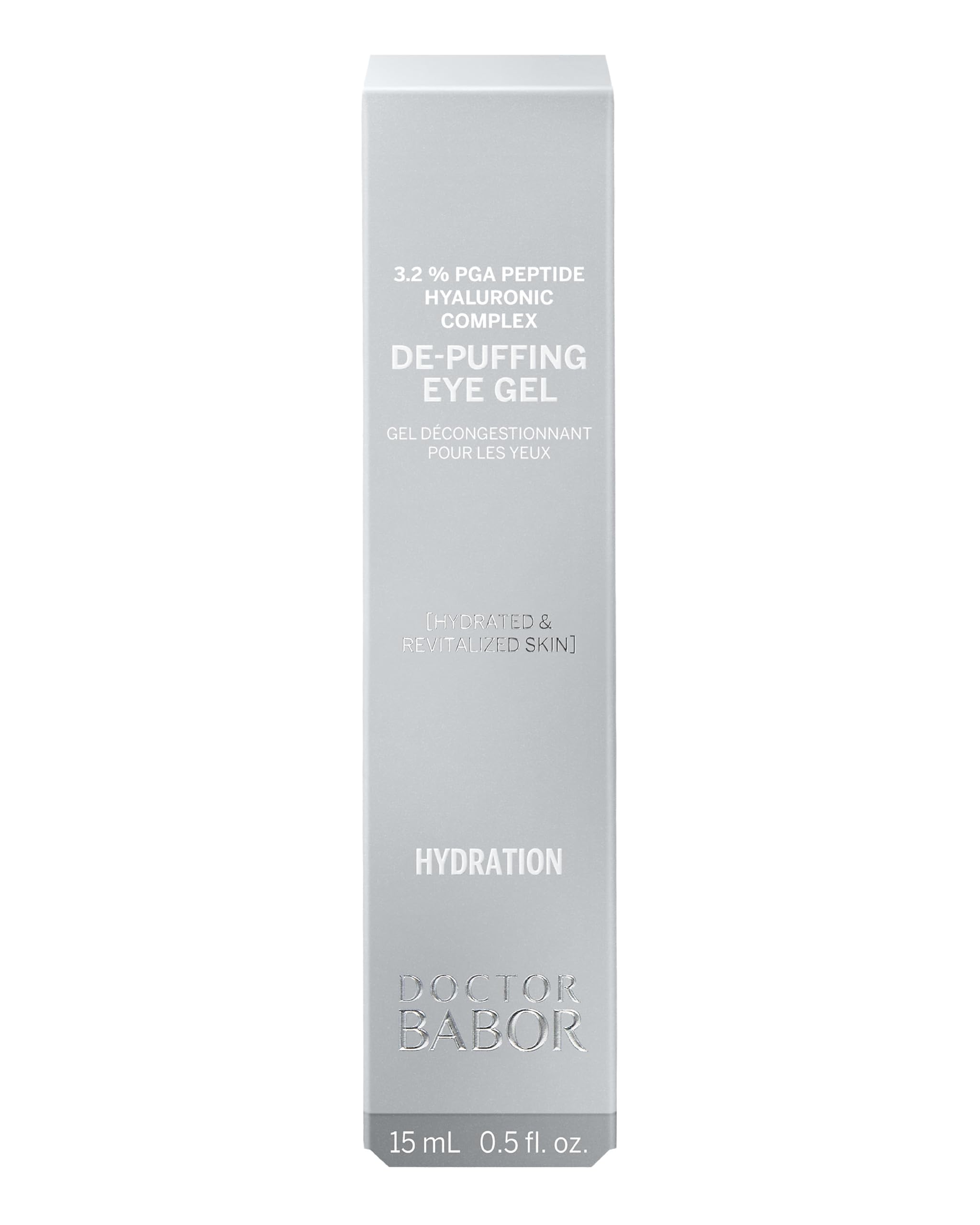 BABOR DOCTOR De-Puffing Eye Gel, Moisturising Eye Cream, Cooling Gel Texture, Anti-Wrinkle, Radiant Eye Area, Eye Care with Multimolecular Hyaluronic Acid, Vegan Formula, 15 ml