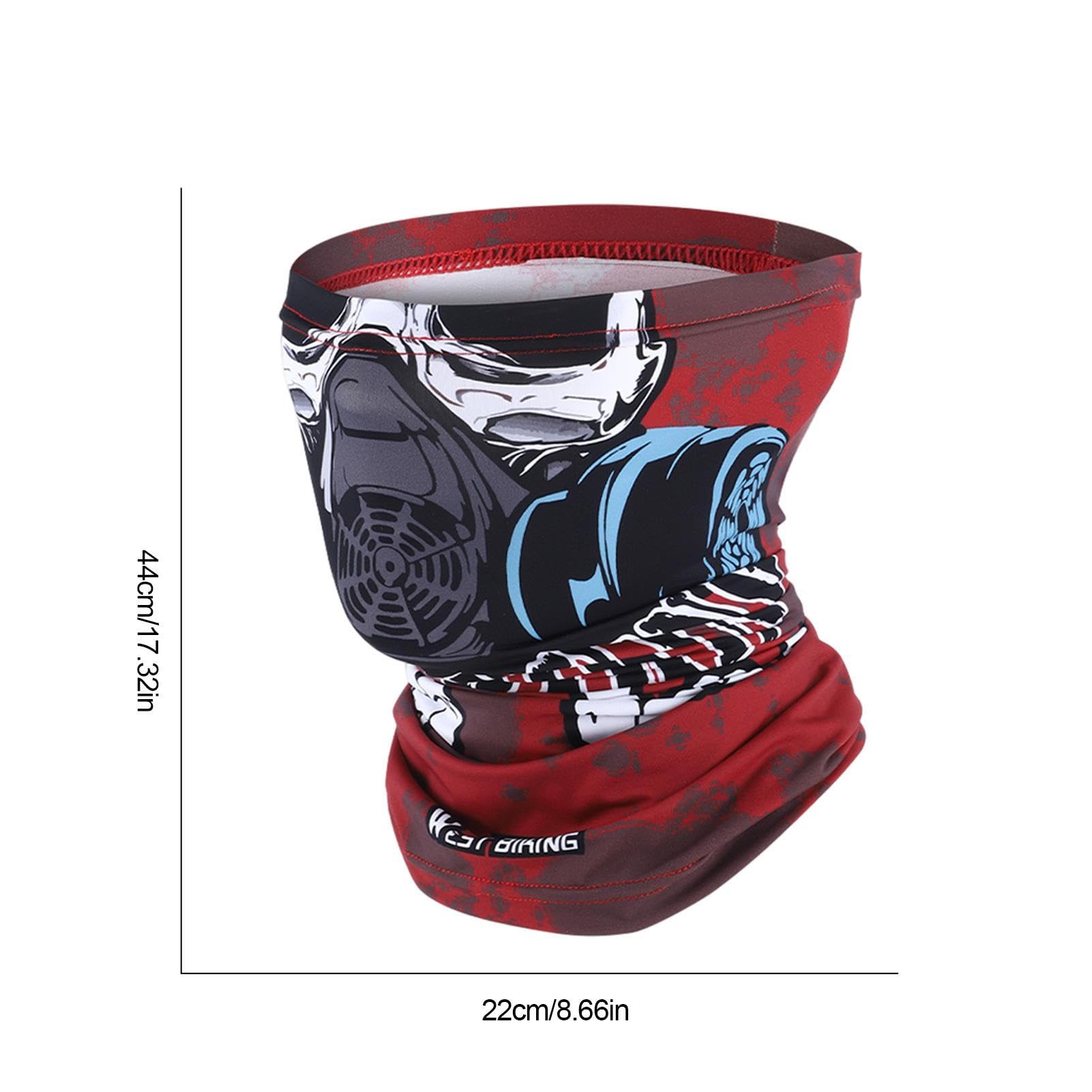 Ghetta Collo Regolabile Protezione UV Maschera Viso Scudo Sciarpa - Foto 10